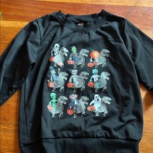 Kids Halloween Graphic Sweatshirt - Black
